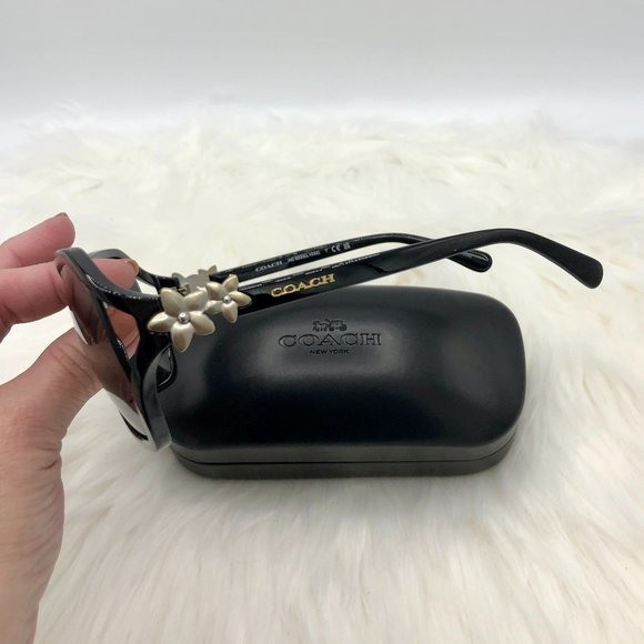Coach Accessories - NEW Coach Designer Women's Integration Flower BLACK Frame Sunglasses